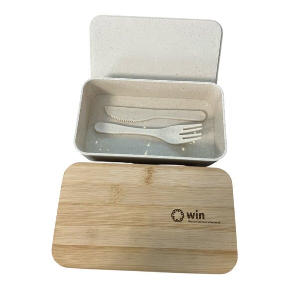 Wheat Straw Bento Lunch Box with Bamboo Lid – WIN Women’s Inclusion Network – BP - Picture 3 of 5